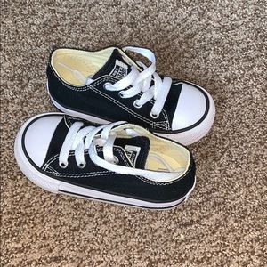 Infant Converse, Size 6 Black and White